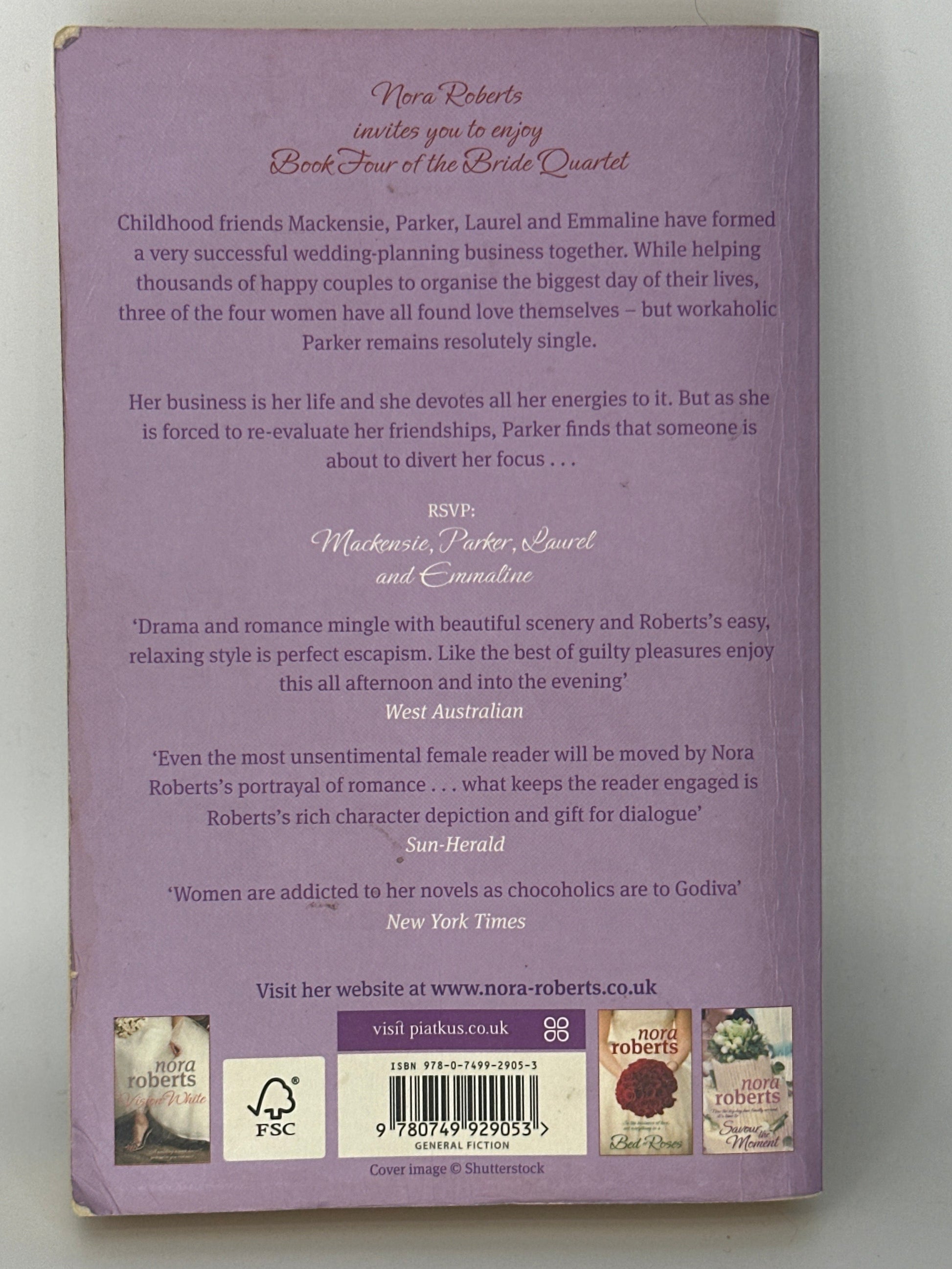 Nora Roberts Happy Ever After back cover used books