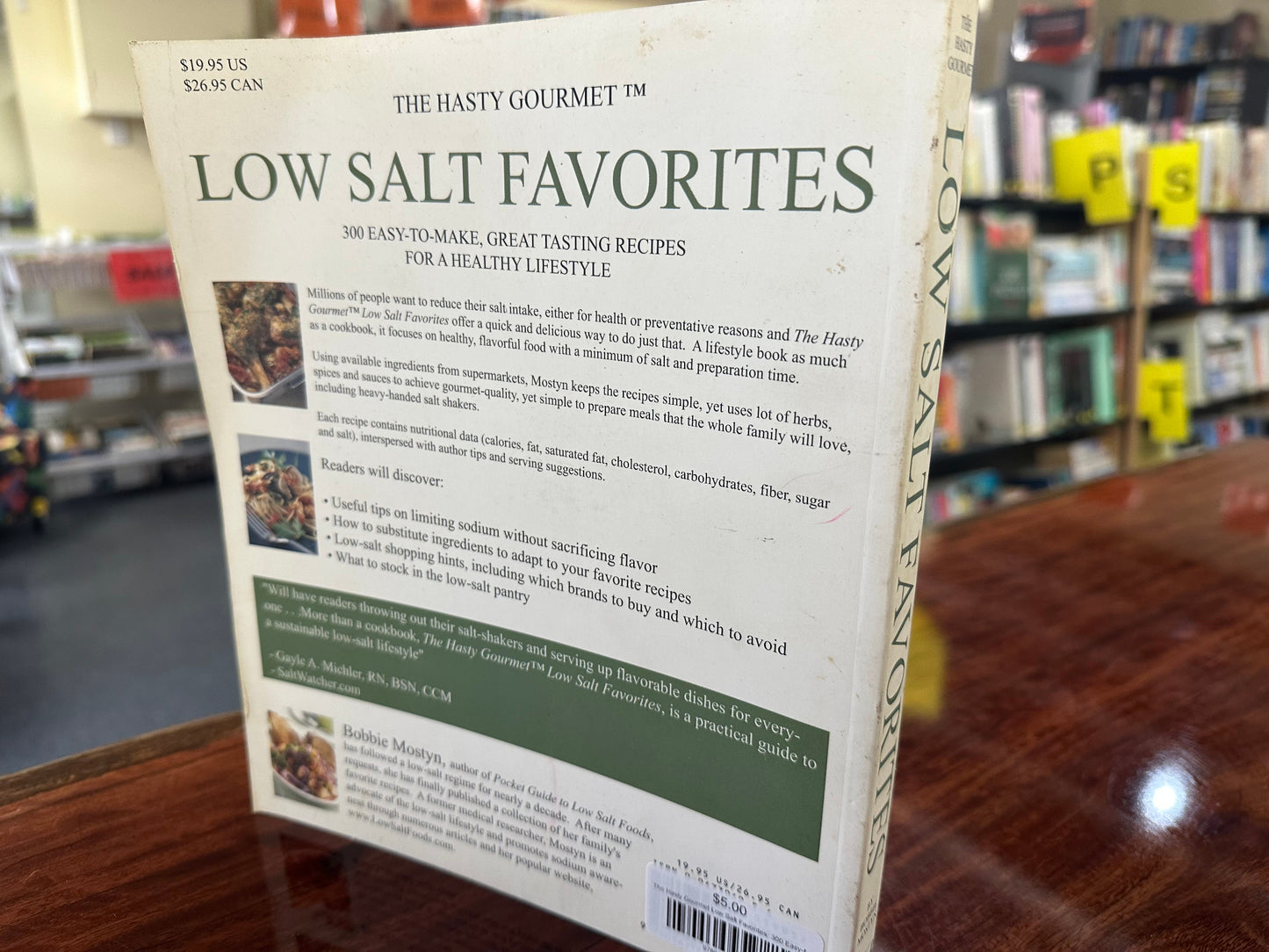 Hasty Gourmet Low Salt Favorites back cover image