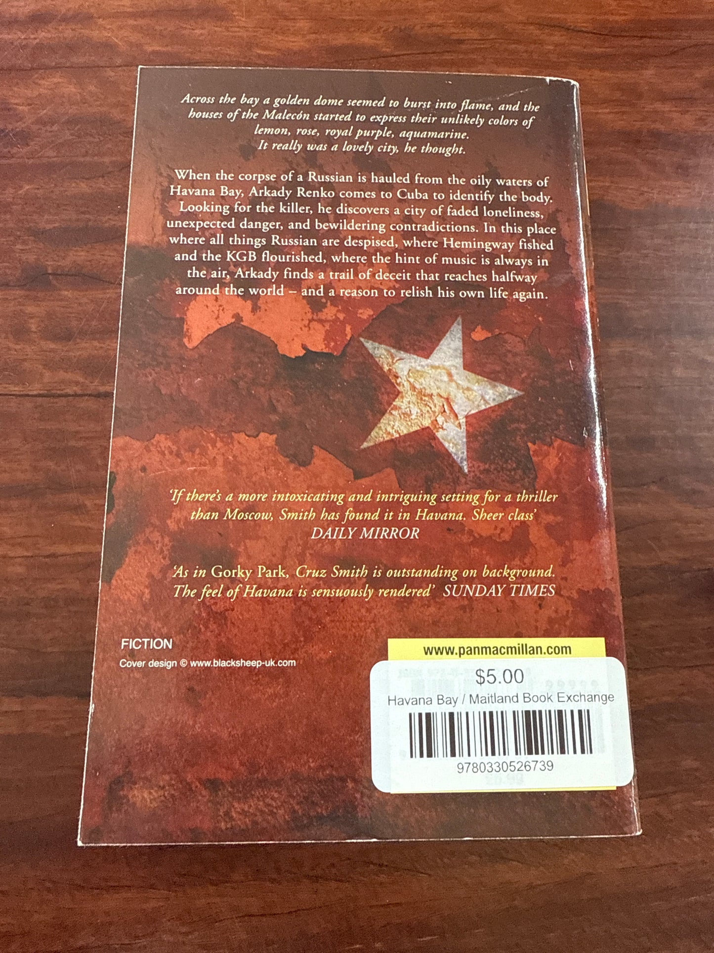 Martin Cruz Smith Havana Bay back cover