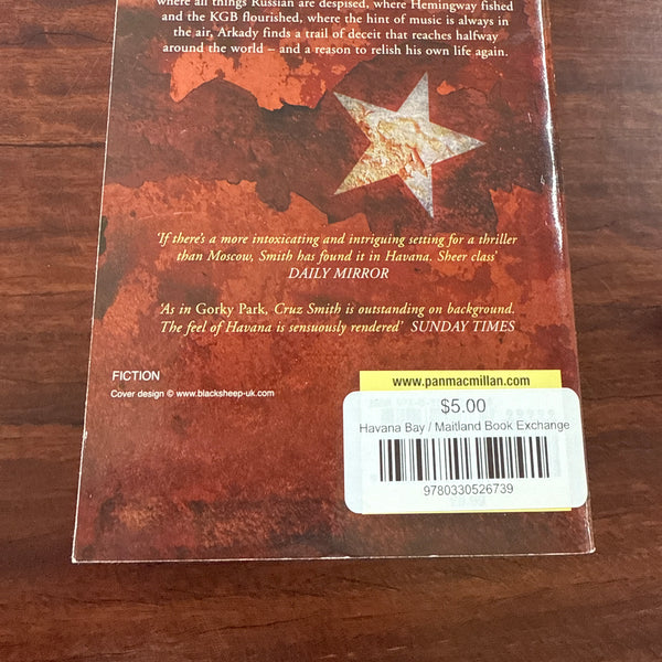 Martin Cruz Smith Havana Bay back cover