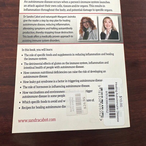 Dr Sandra Cabot Healing Autoimmune Disease back cover