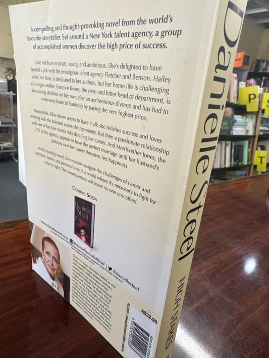 Danielle Steel High Stakes back cover