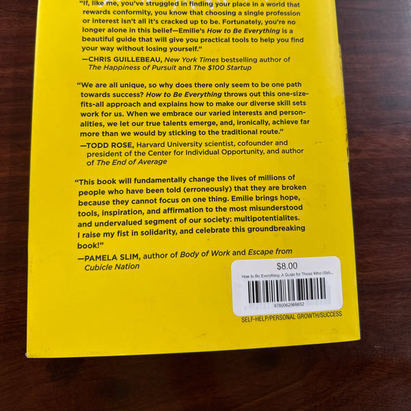 Emilie Wapnick How to Be Everything back cover