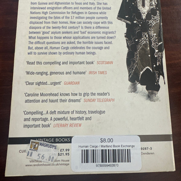 Human Cargo by Caroline Moorehead back cover