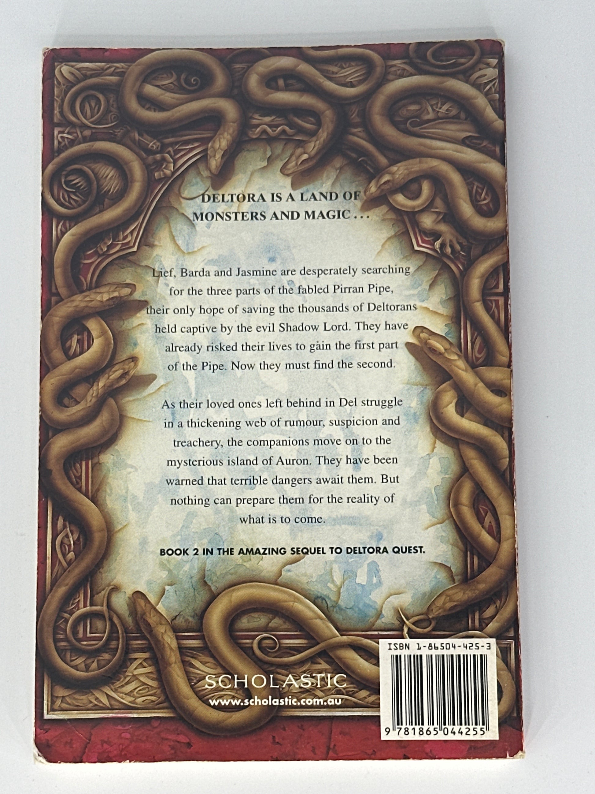 Emily Rodda Deltora Quest Isle of Illusion back cover image