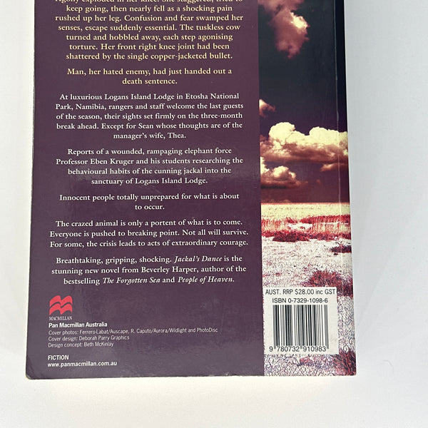 Beverley Harper Jackal Dance back cover image