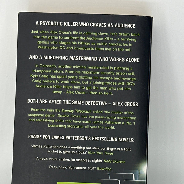 James Patterson Double Cross actual back cover used books