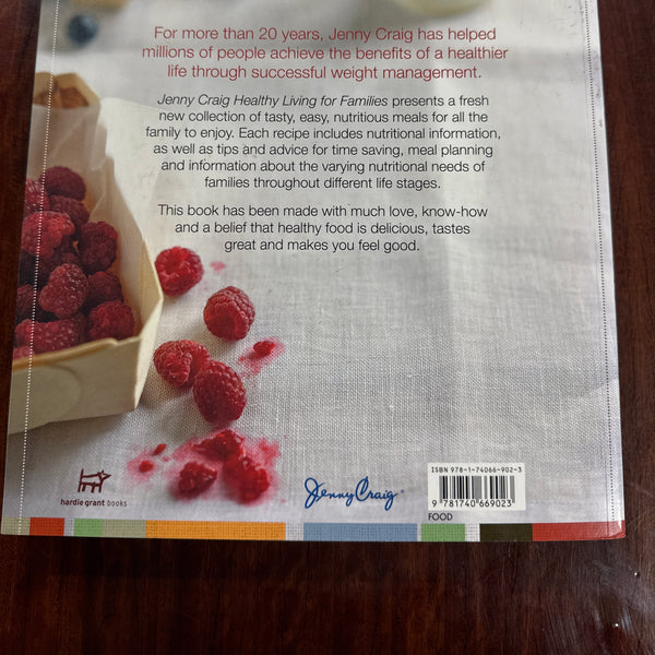 Jenny Craig Healthy Living for Families back cover