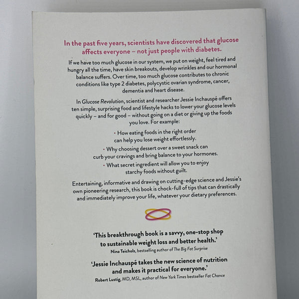 Jessie Inchauspe Glucose Revolution actual back cover used books