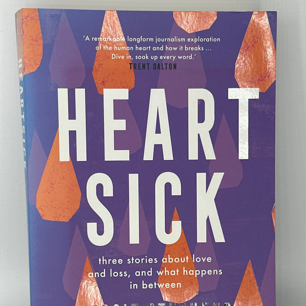 Jessie Stephens Heartsick: Three stories about love and loss, and what happens in between actual front cover used books