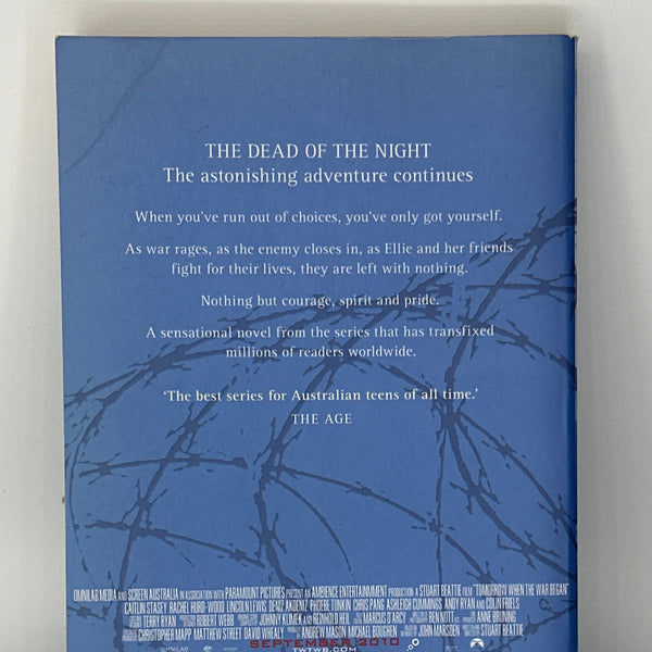 John Marsden The Dead of the Night actual back cover used books