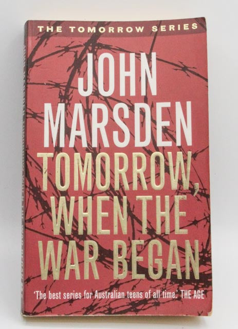 John Marsden Tomorrow When the War Began actual front cover used books