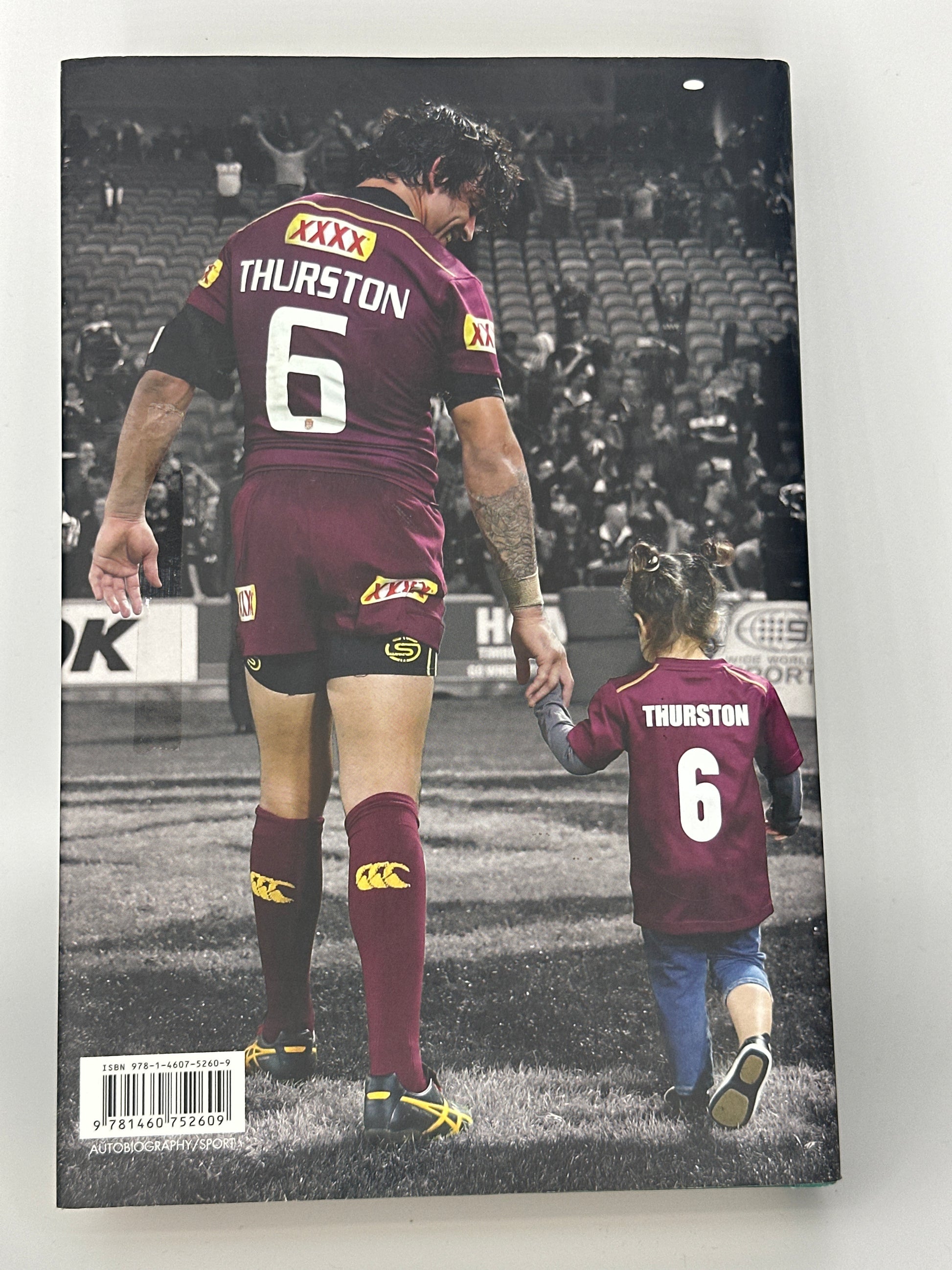 Johnathan Thurston The Autobiography actual back cover used books