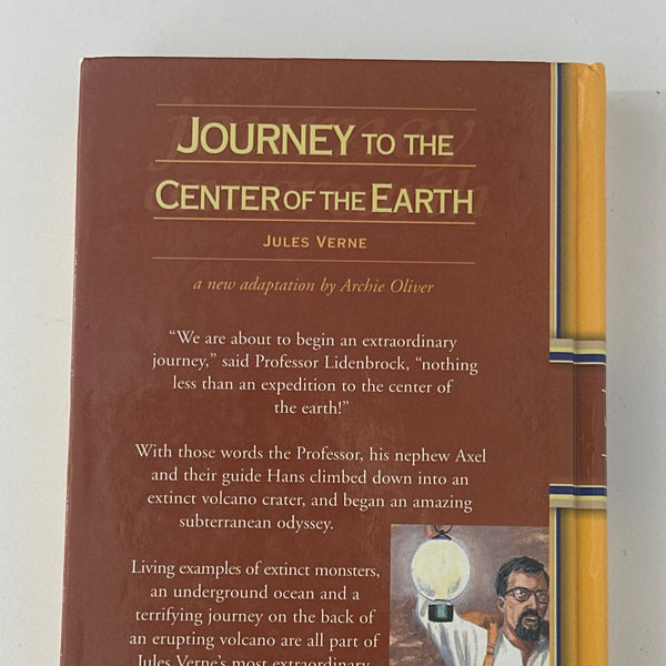 Jules Verne Journey To The Center Of The Earth back cover used books