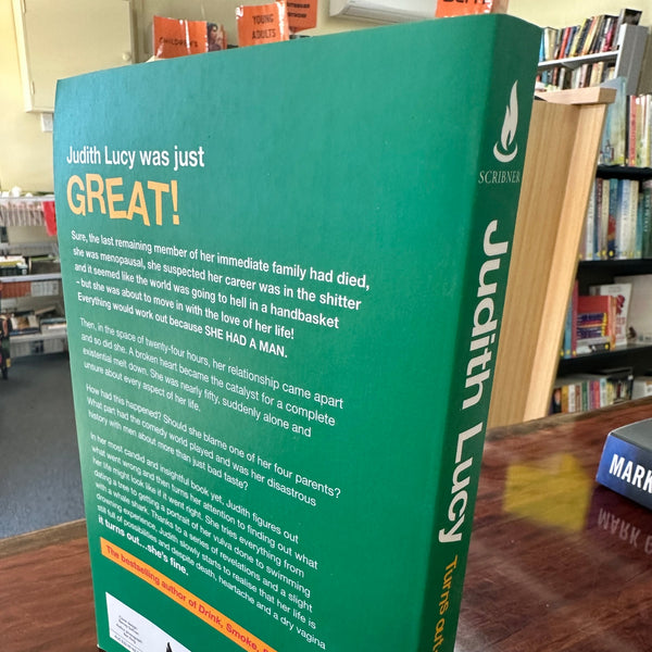 Judith Lucy Turns Out, I'm Fine: How Not To Fall Apart actual back cover image