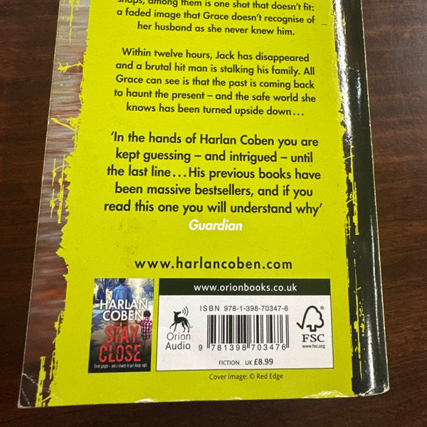 Just One Look by Harlan Coben back cover