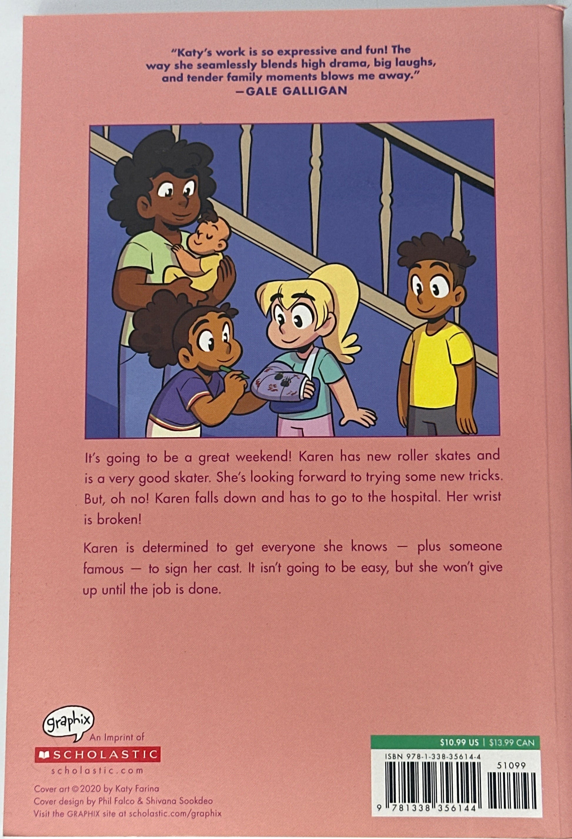 Karen's Roller Skates (Baby-sitters Little Sister Graphic Novel #2): A Graphix Book (Baby-Sitters Little Sister Graphix) back cover used books