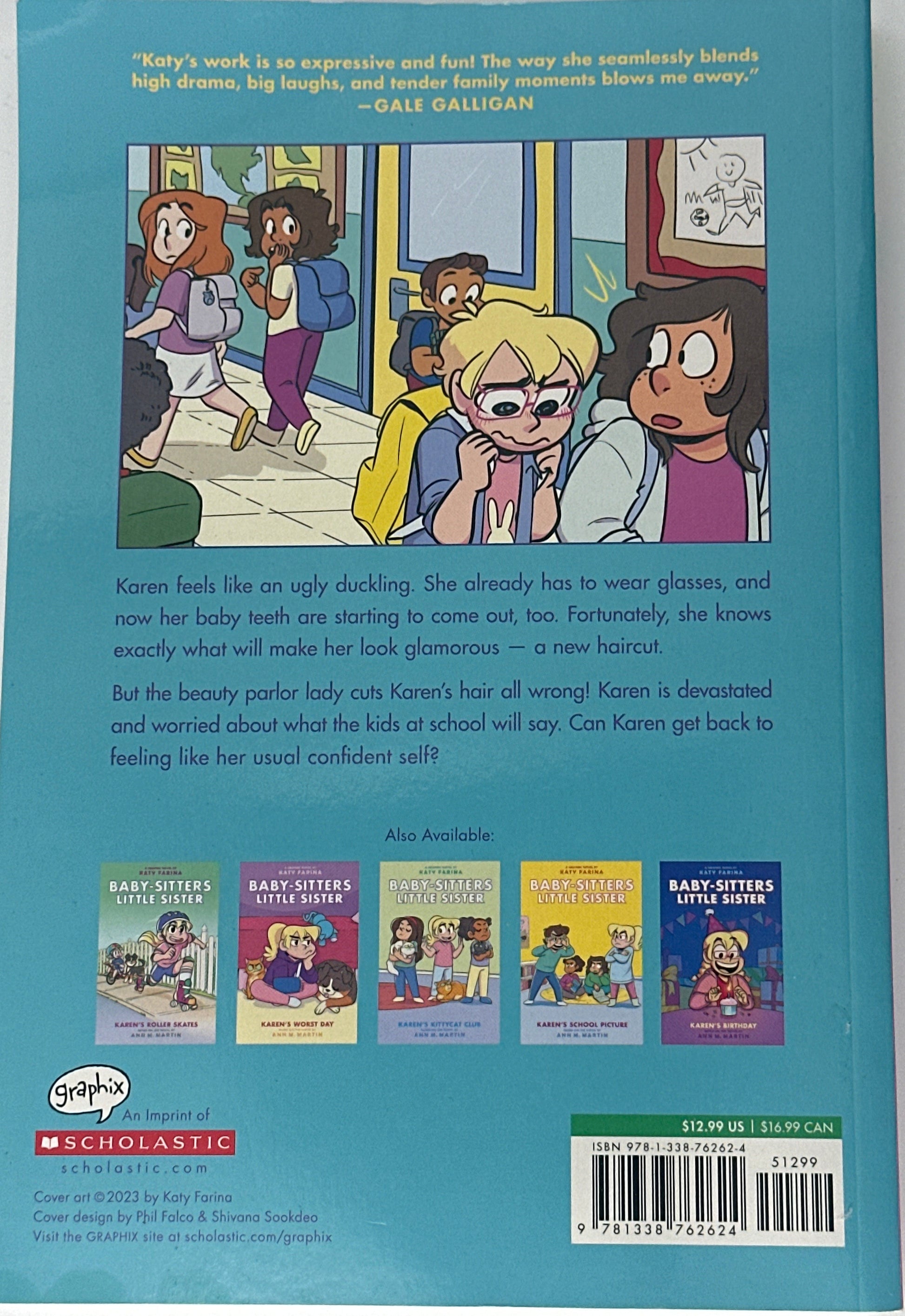 Karen's Haircut: A Graphic Novel (Baby-Sitters Little Sister #7) (Baby-Sitters Little Sister Graphix) back cover used books