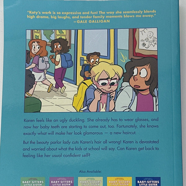 Karen's Haircut: A Graphic Novel (Baby-Sitters Little Sister #7) (Baby-Sitters Little Sister Graphix) back cover used books