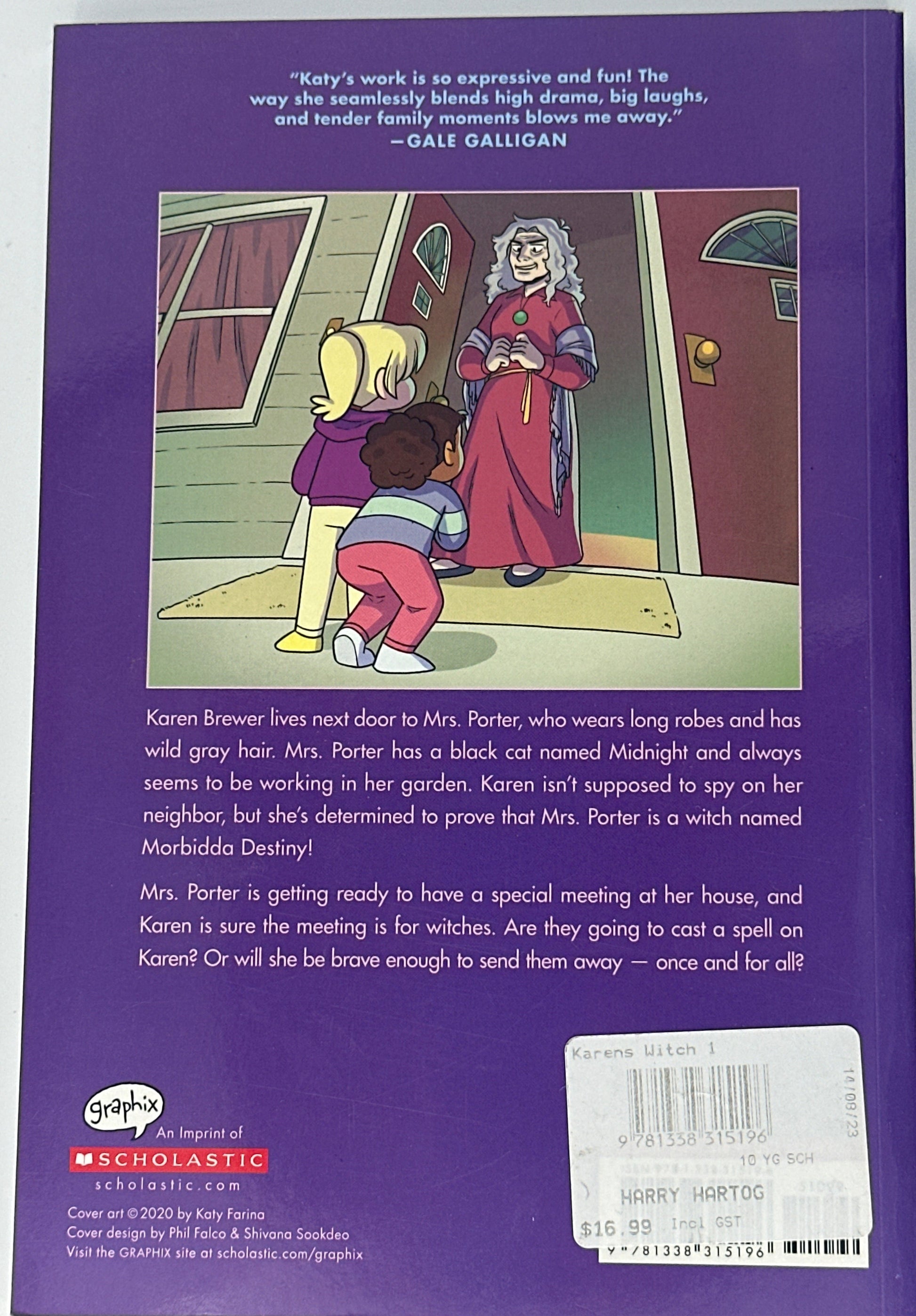 Karen's Witch (Baby-Sitters Little Sister Graphix) back cover used books