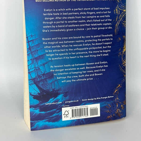 Katee Robert Hunt on Dark Waters (Crimson Sails book 1) actual back cover used books