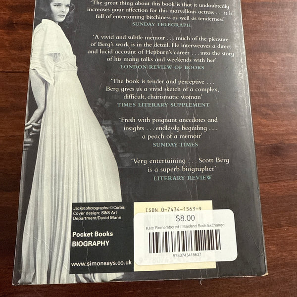 Katharine Hepburn Biography back cover image