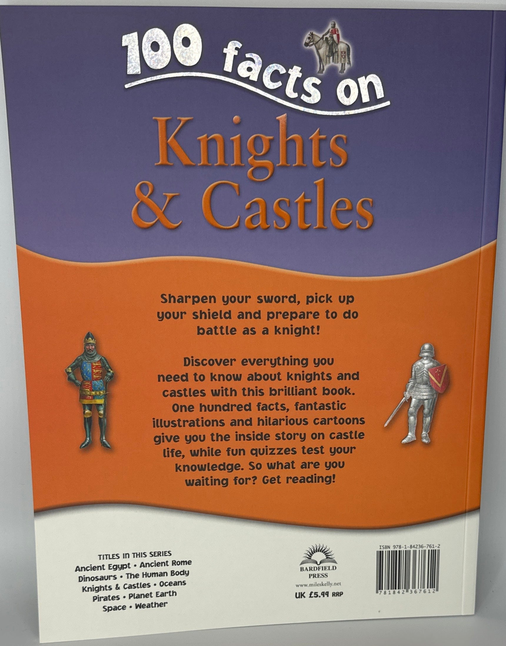 Knights & Castles (100 Facts) back cover image