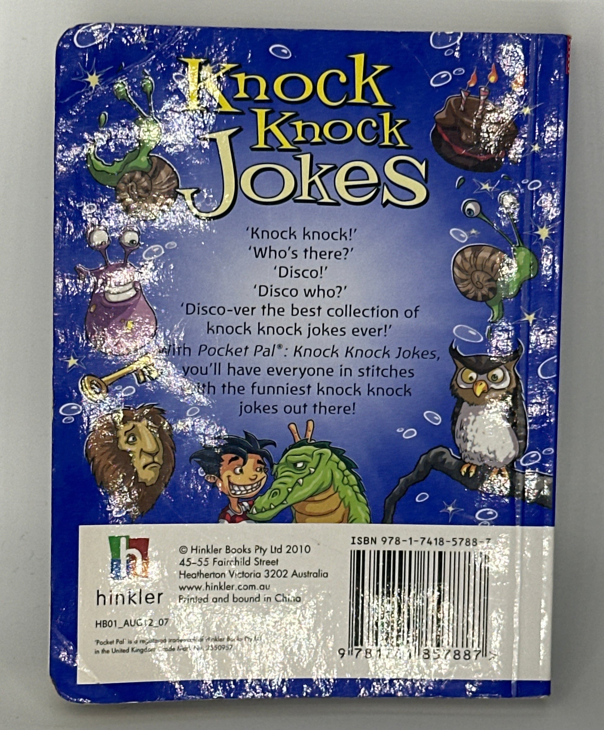 Knock Knock Jokes (Pocket Pal) back cover used books