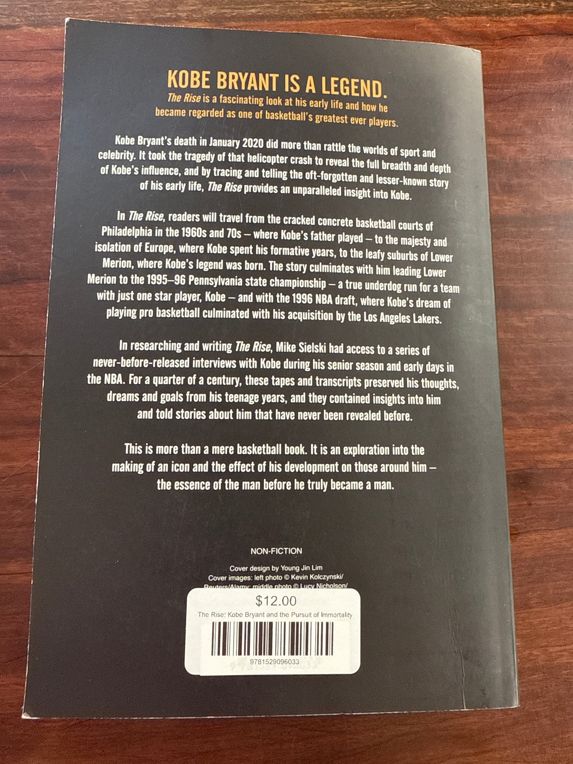 Mike Sielski Kobe Bryant and the Pursuit of Immortality back cover