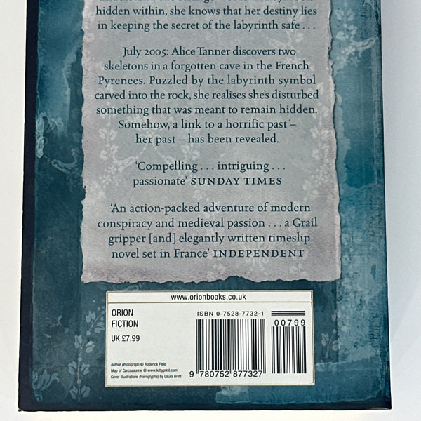 Kate Mosse Labyrinth actual back cover image