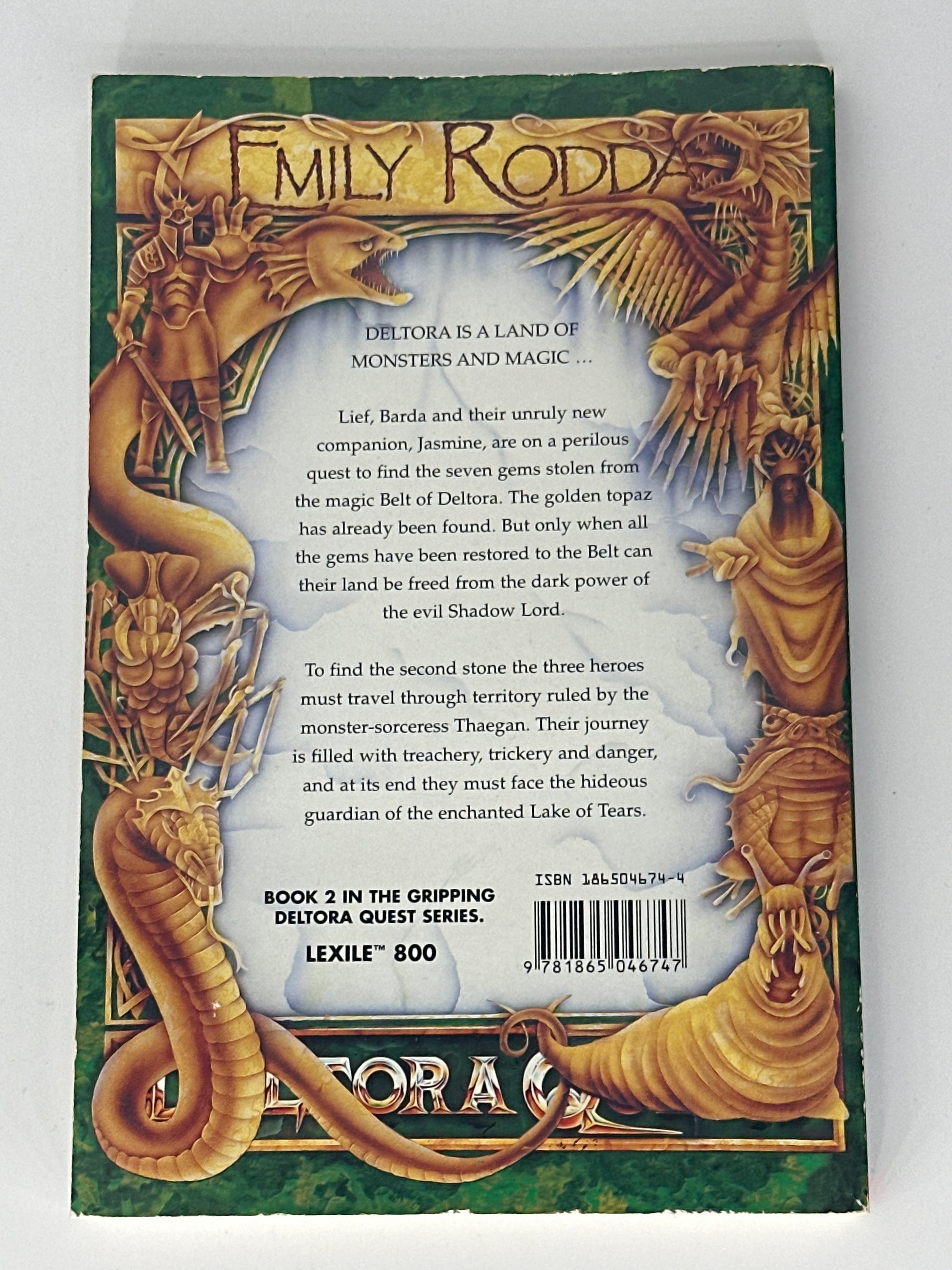 Emily Rodda Deltora Quest - Lake of Tears back cover image