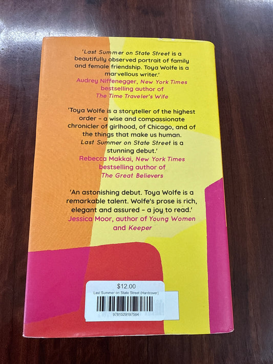 Toya Wolfe Last Summer on State Street back cover