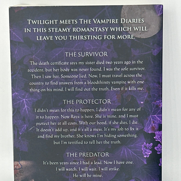 Lauren Jackson Die For You: A vampire mystery romance actual back cover used books