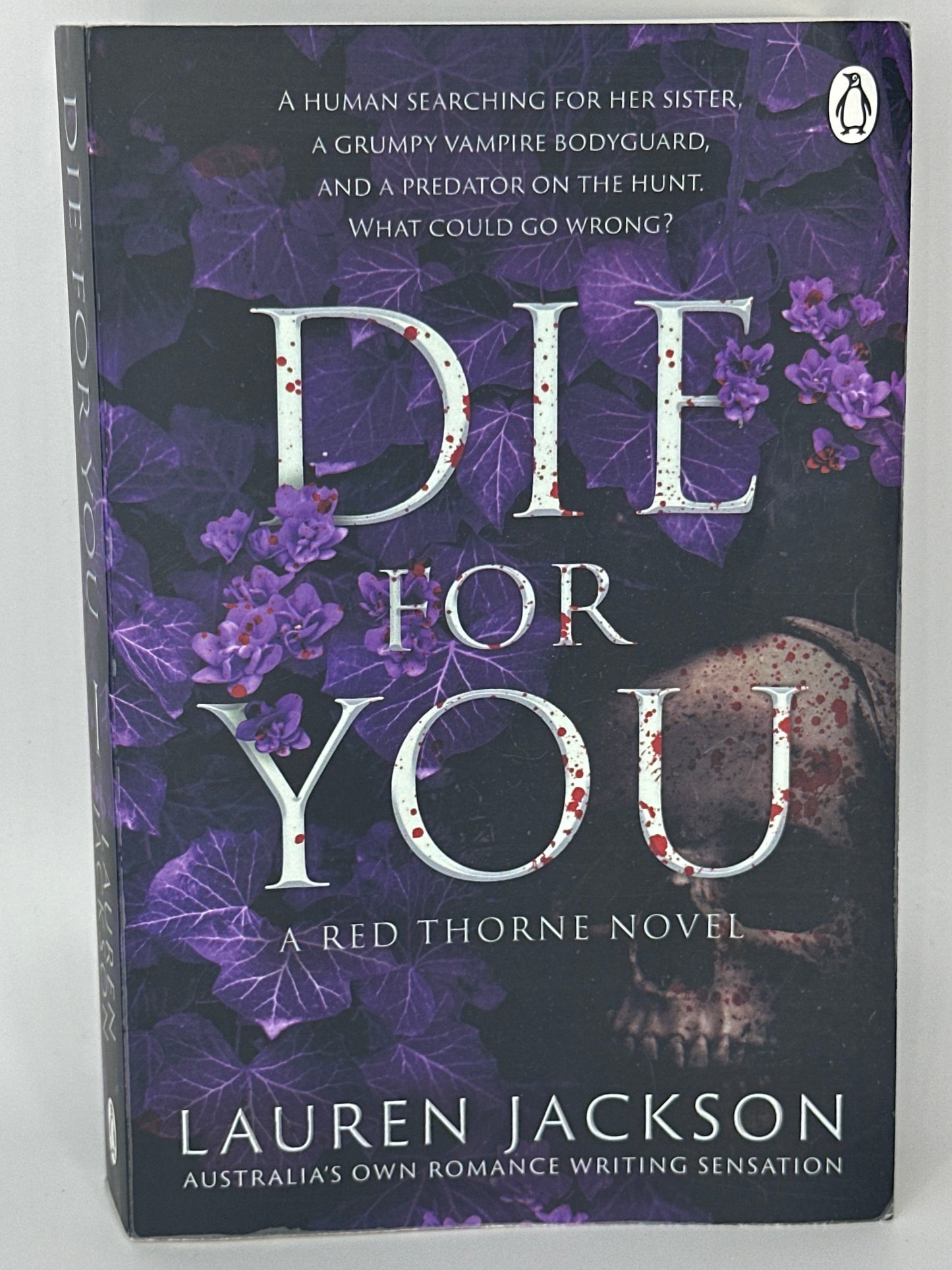 Lauren Jackson Die For You: A vampire mystery romance actual front cover used books