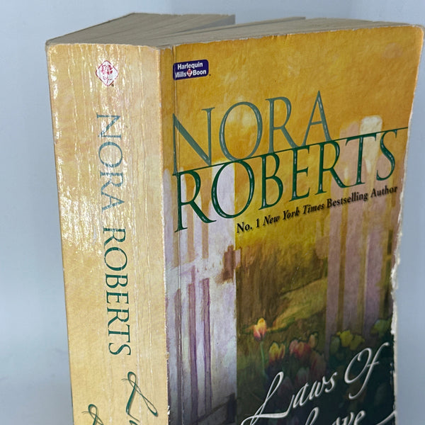 Nora Roberts Laws of Love spine  used books