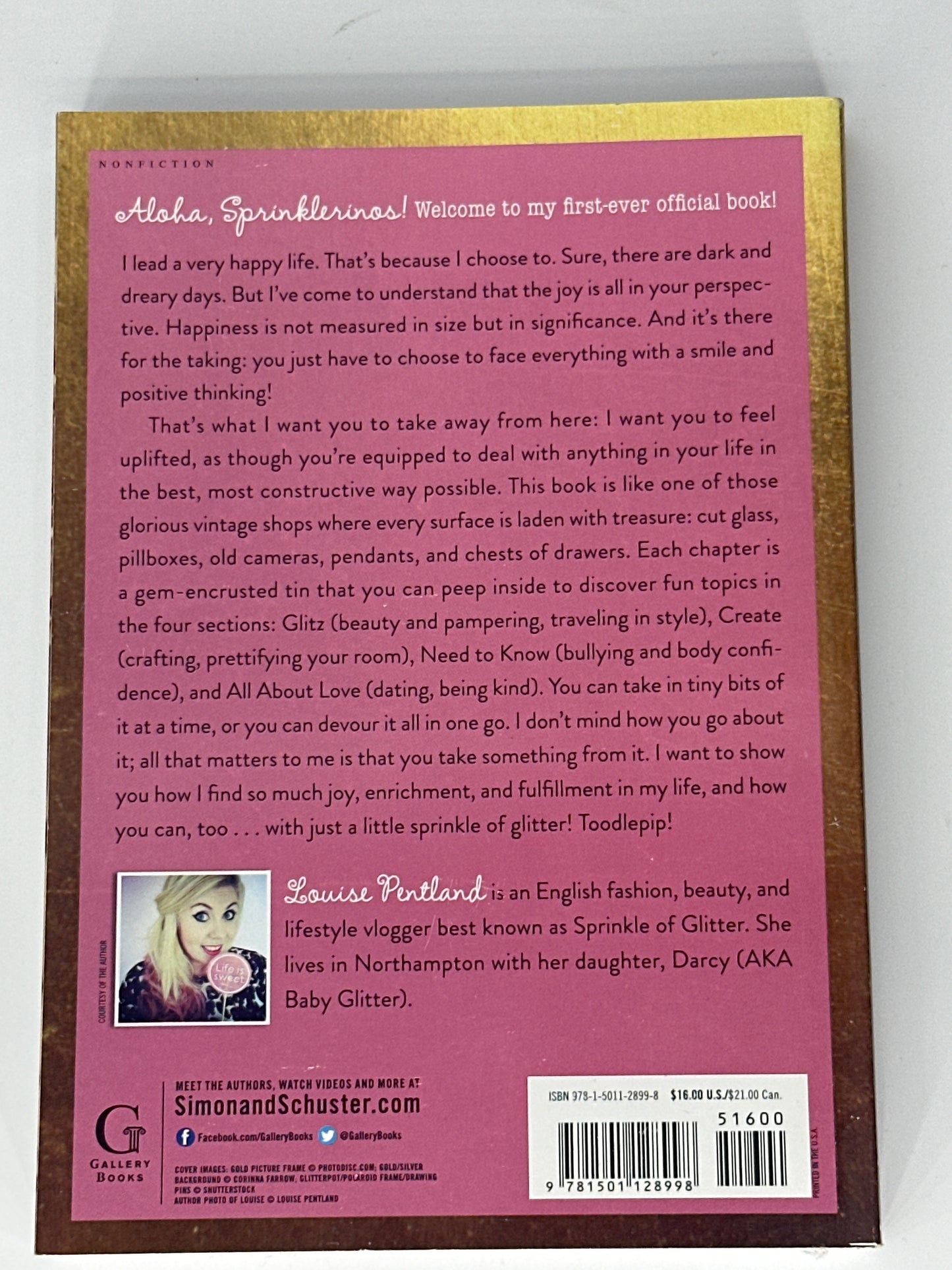 Life with a Sprinkle of Glitter back cover image