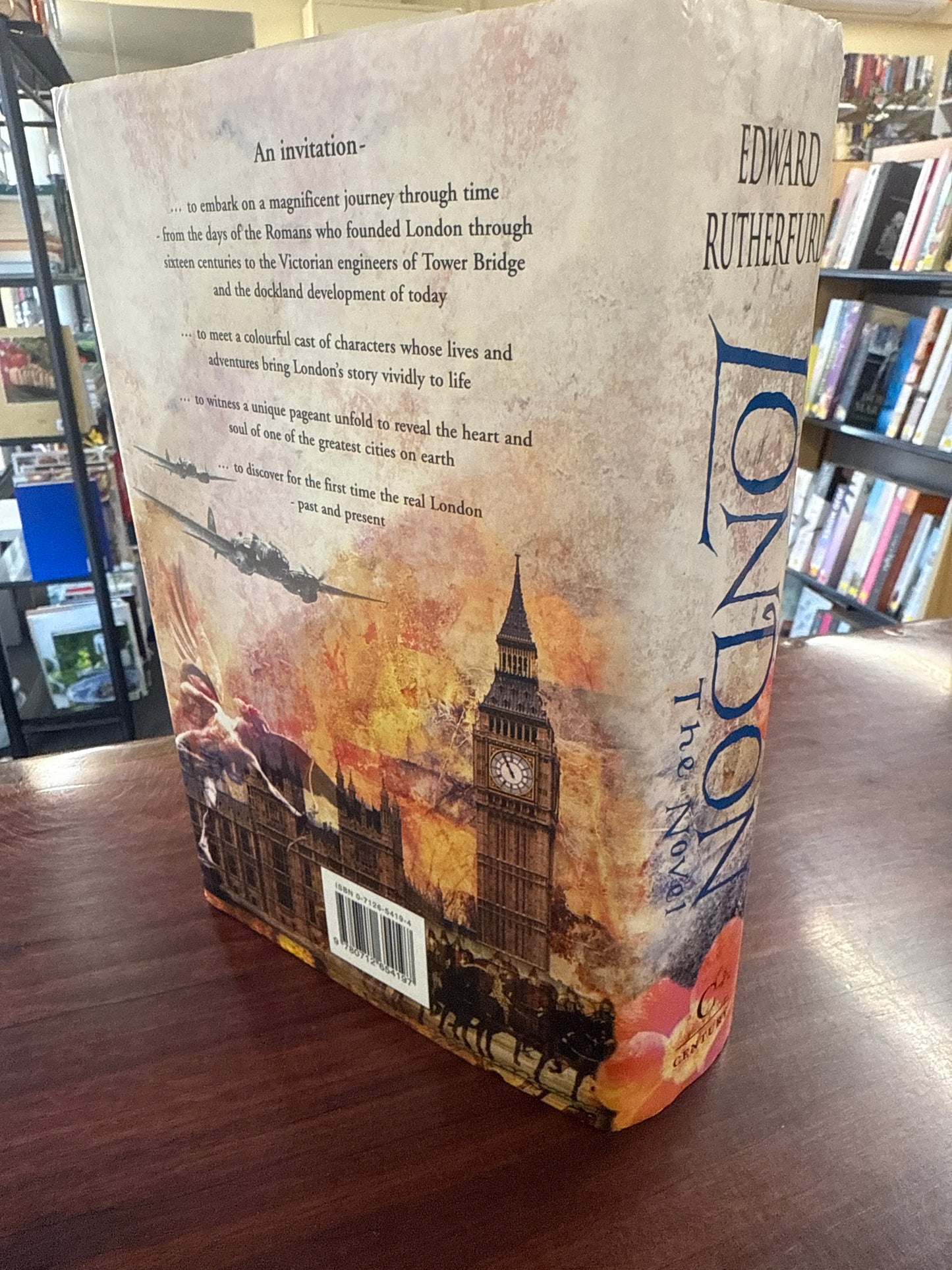 Edward Rutherfurd London back cover