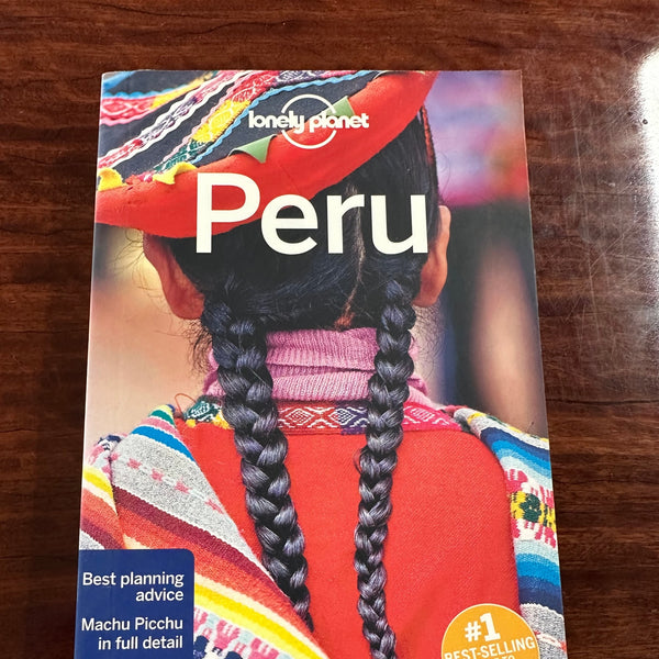 Lonely Planet Peru guide cover