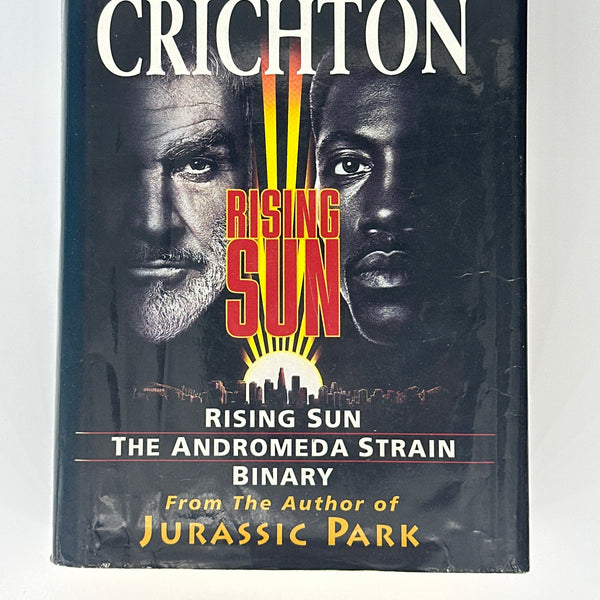 Michael Crichton Rising Sun Adnromeda Strain Binary front cover image