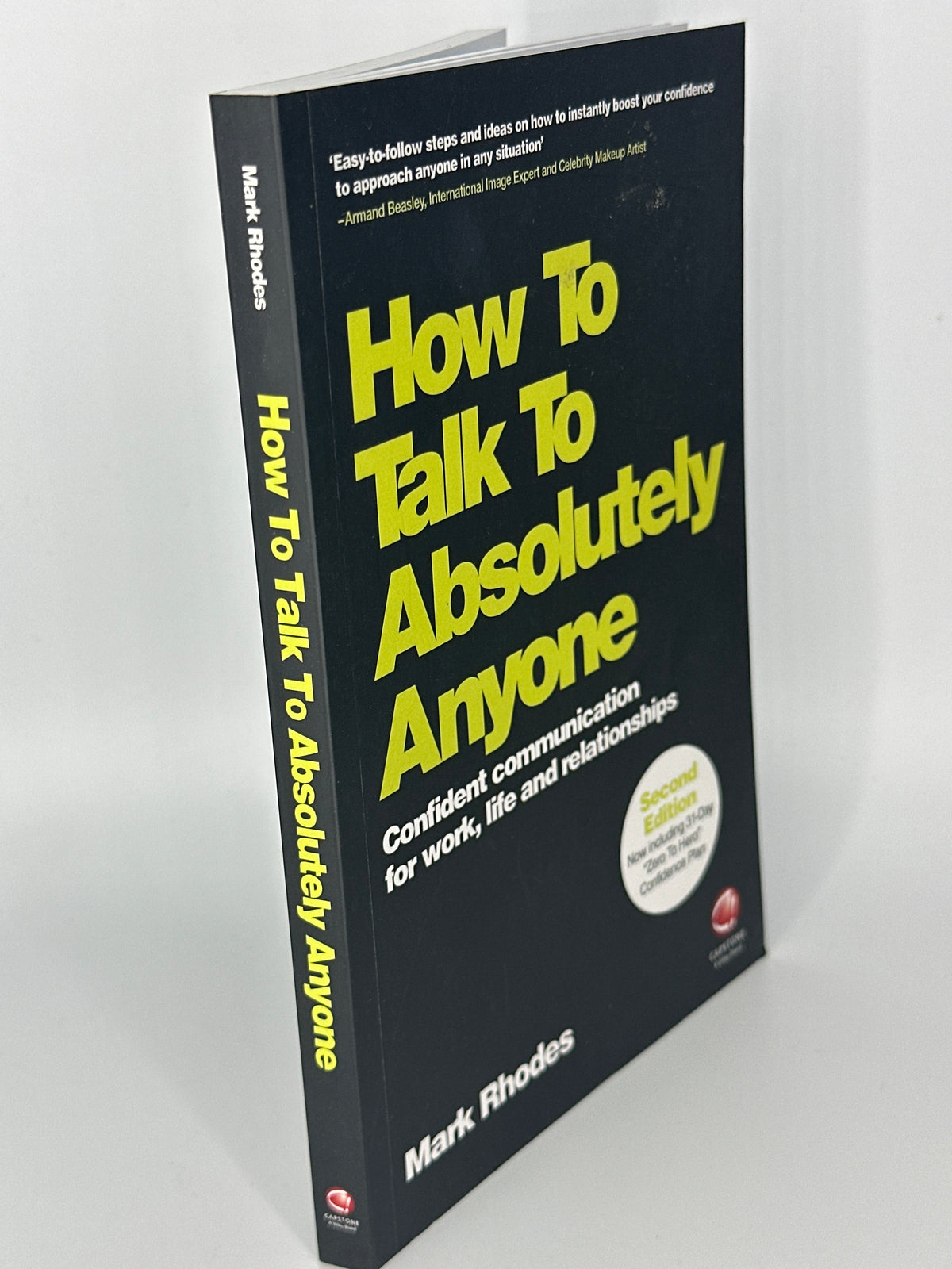 Mark Rhodes How To Talk To Absolutely Anyone: Confident Communication for Work, Life and Relationships actual spine used books