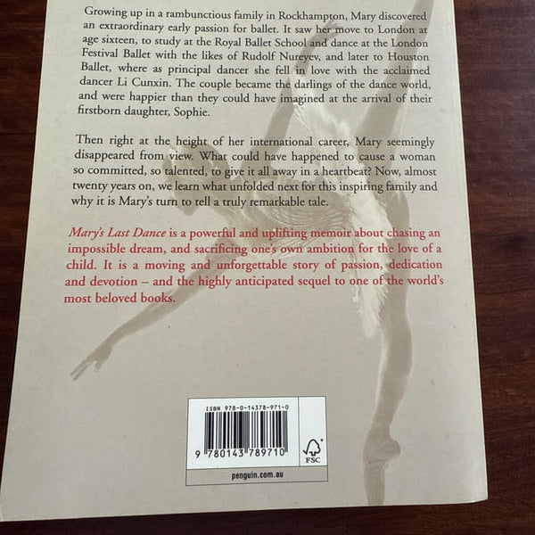 Mary Li Marys Last Dance back cover