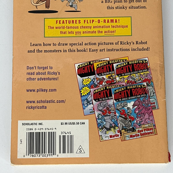 Ricky Ricotta's Mighty Robot vs. The Stupid Stinkbugs (6) from Saturn back cover used books