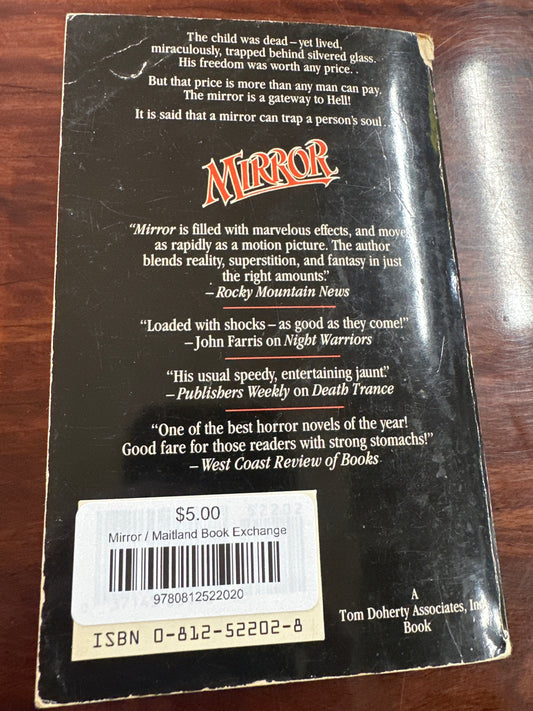 Mirror by Graham Masterton back cover