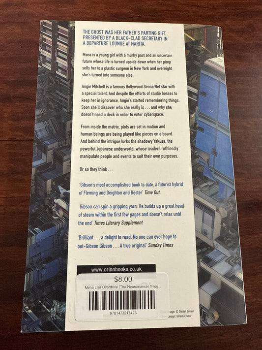 Mona Lisa Overdrive back cover
