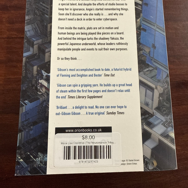 Mona Lisa Overdrive back cover