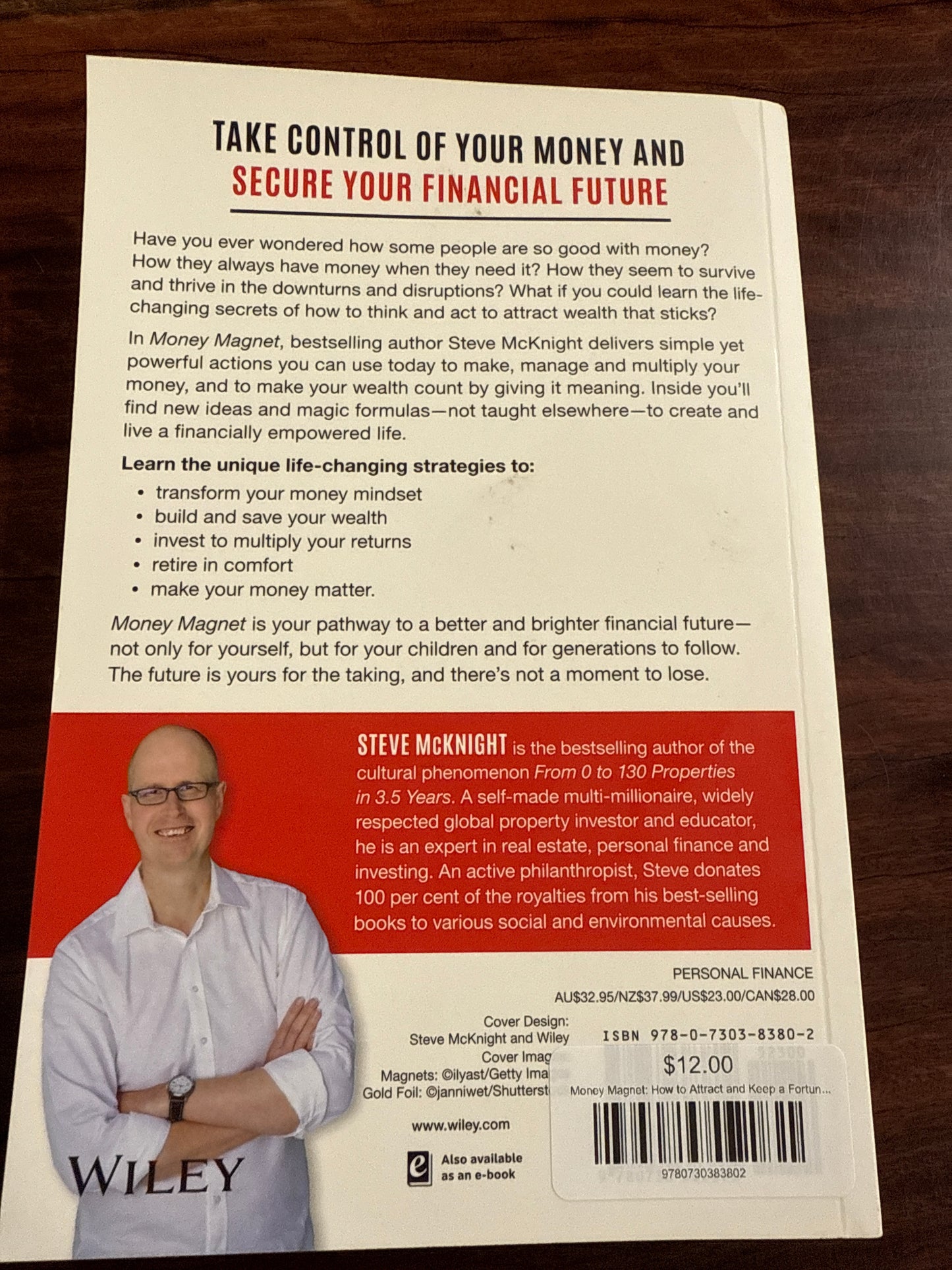 Steve McKights Money Magnet back cover