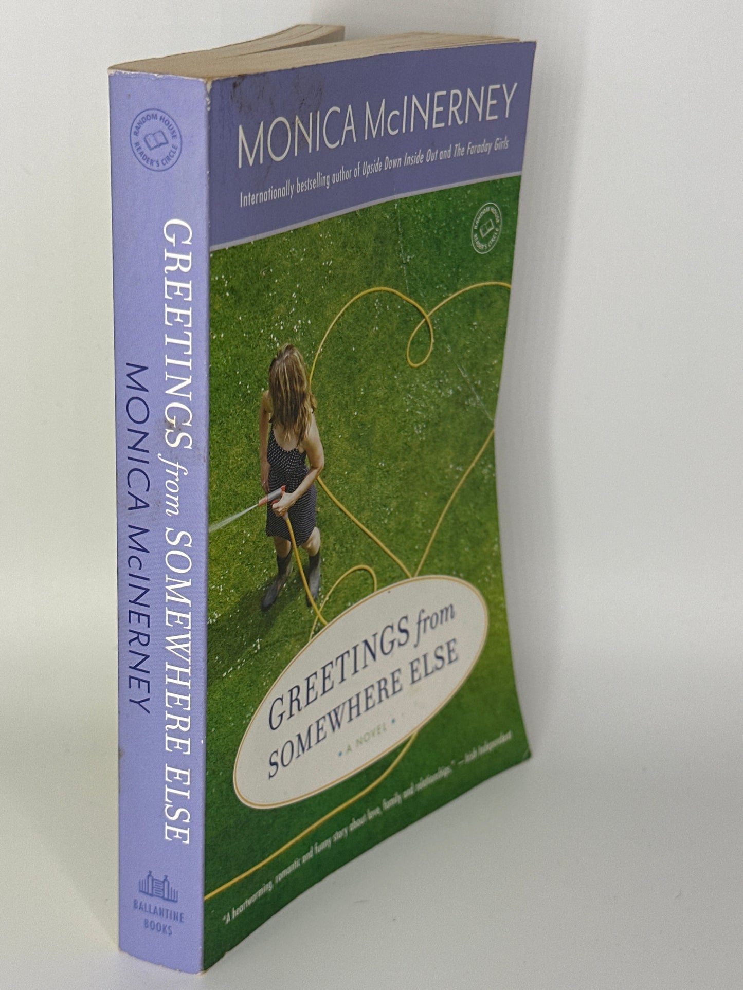 Monica McInerney Greetings from Somewhere Else actual  spine used books
