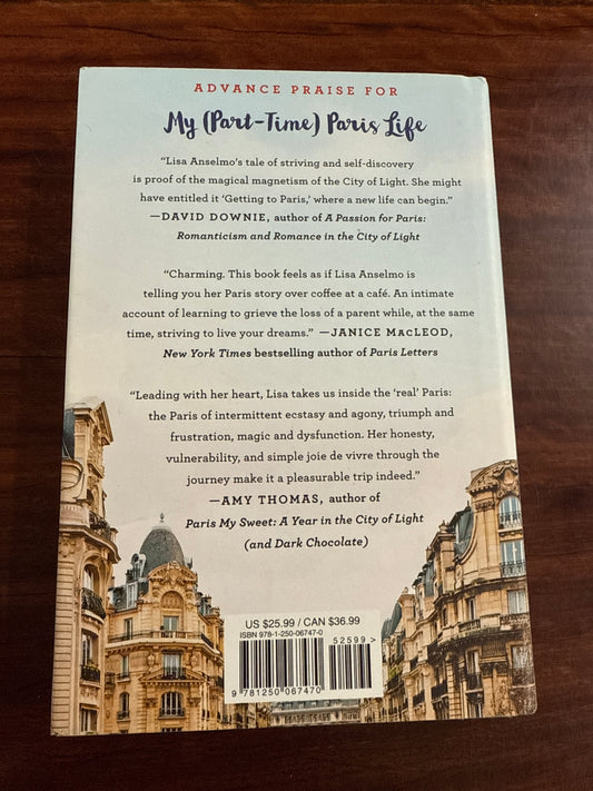 Lisa Anselmo My (Part-Time) Paris Life back cover