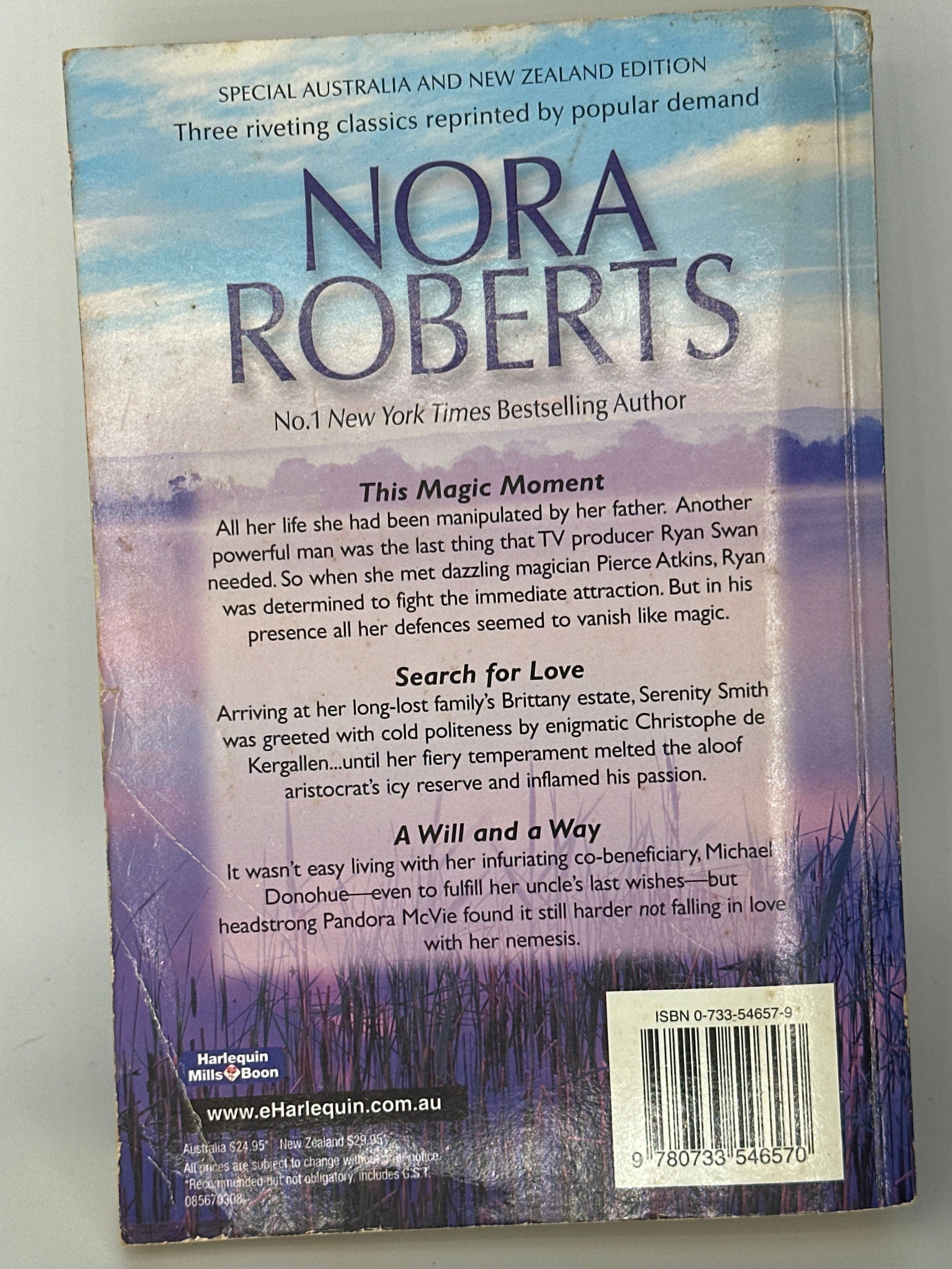 Nora Roberts Mysterious: An Anthology back cover used books