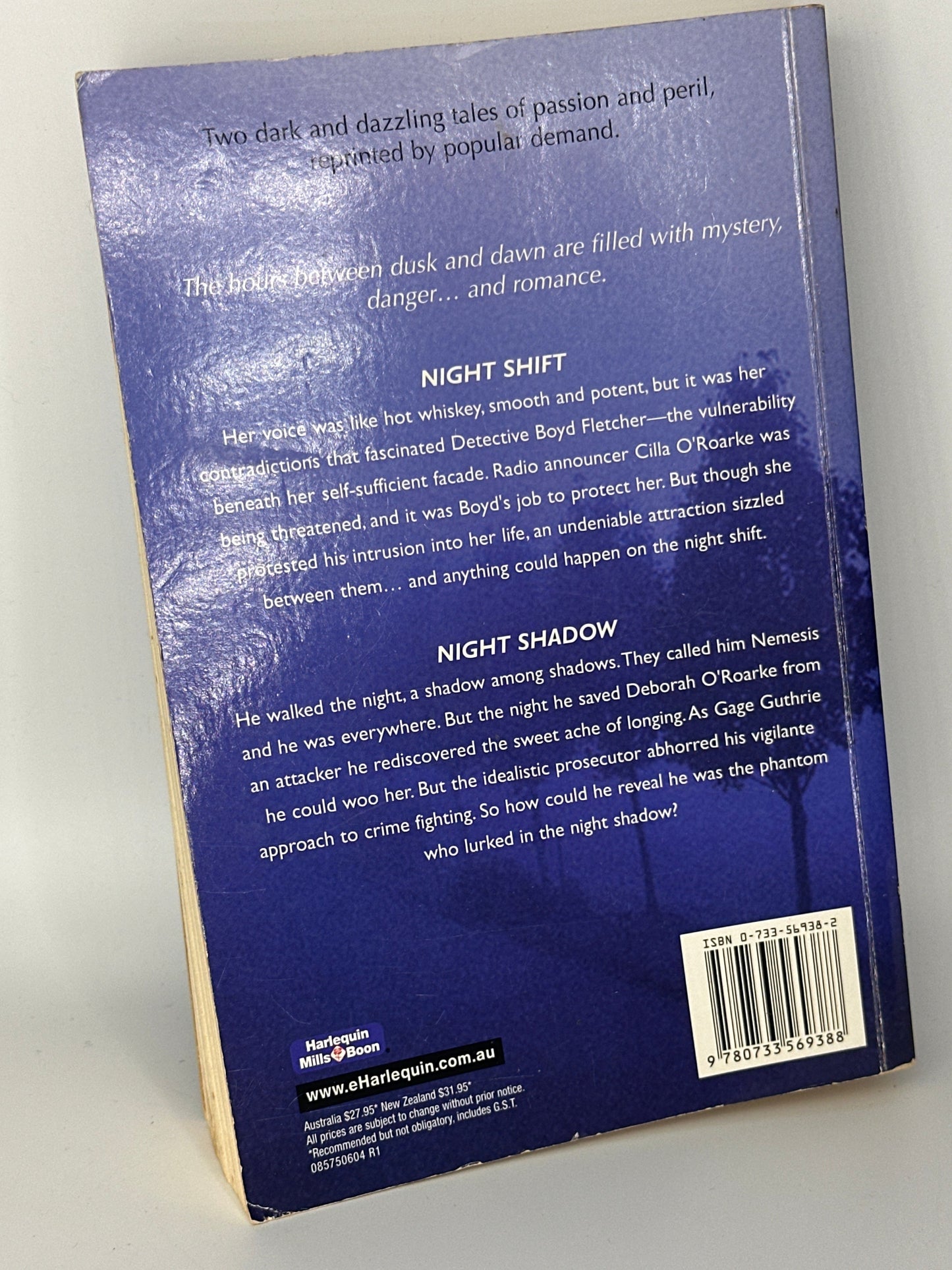 Nora Roberts After Dark actual back cover used books